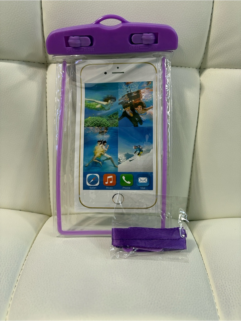 Purple Universal Waterproof Phone Pouch - Unbranded